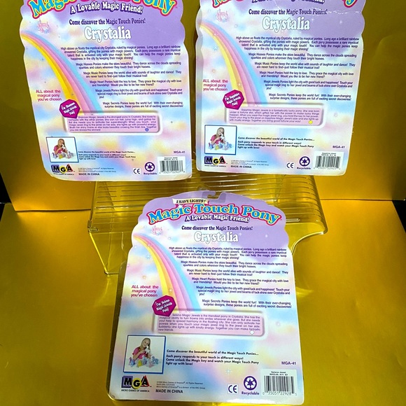 MAGIC TOUCH PONY VTG 90s MAGIC JEWELS PONIES, LIGHT UP & BLINK COLLECTION OF 3 - Picture 13 of 16